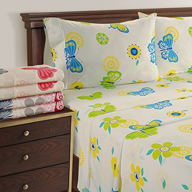 Colorful Organic Cotton Sateen Printed Sheet