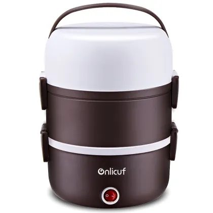 Portable 1.5L Electric Heating Lunch Box & Rice Cooker