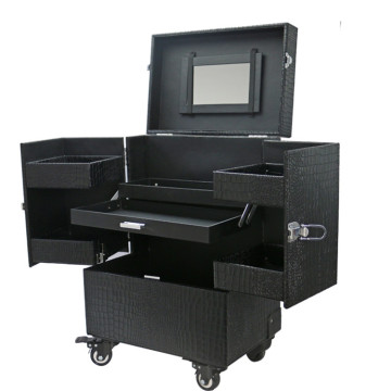 Aluminum Professional Cosmetic Trolley Cases