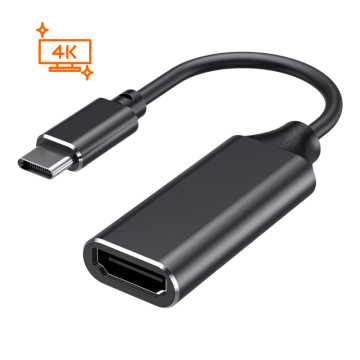 Nhôm USB C thành Bộ chuyển đổi HDMI: Máy chuyển đổi cáp và phát 4K 30Hz