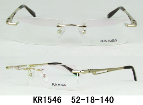 Rimless Metal Beautiful Temple Attractive Optical Frame Fashion Spectacle