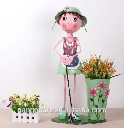 Metal Crafts Home Decoration Floral barrel