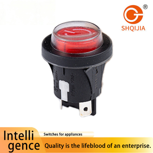 Interruptor pulsador iluminado impermeable de grado industrial P12-4N