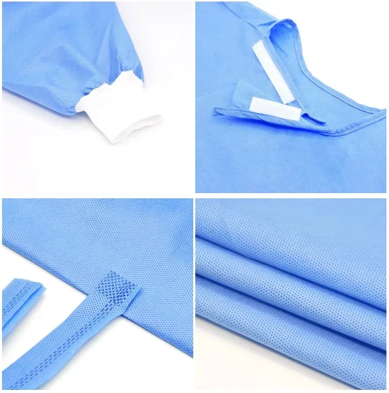 Sterile Surgical Gowns with Hand Towel SMS 45GSM Disposable Gown