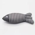 Toy de juguete para gato simulación de pescado molar peluche juguete