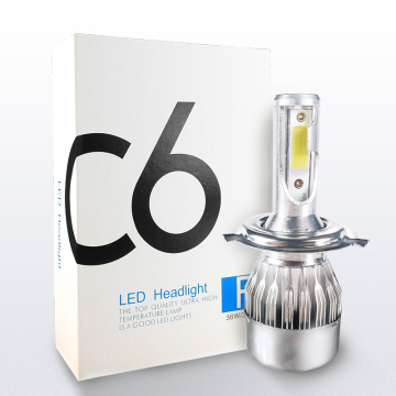 36W 3800LM 6000K High Lumen Power LED -Scheinwerfer C6_H4 für 12V -Autobeleuchtungssysteme