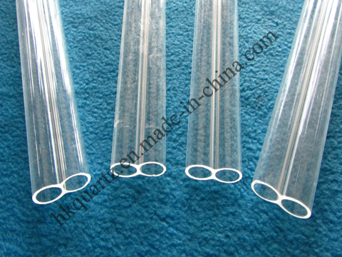 Quartz Tube Twin Quartz Tube Diplopore Quartz Tube