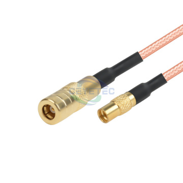 CRIMP RF Coaxial SMB หญิงไปยัง MMCX ตัวเชื่อมต่อหญิง RG316 สายเคเบิล