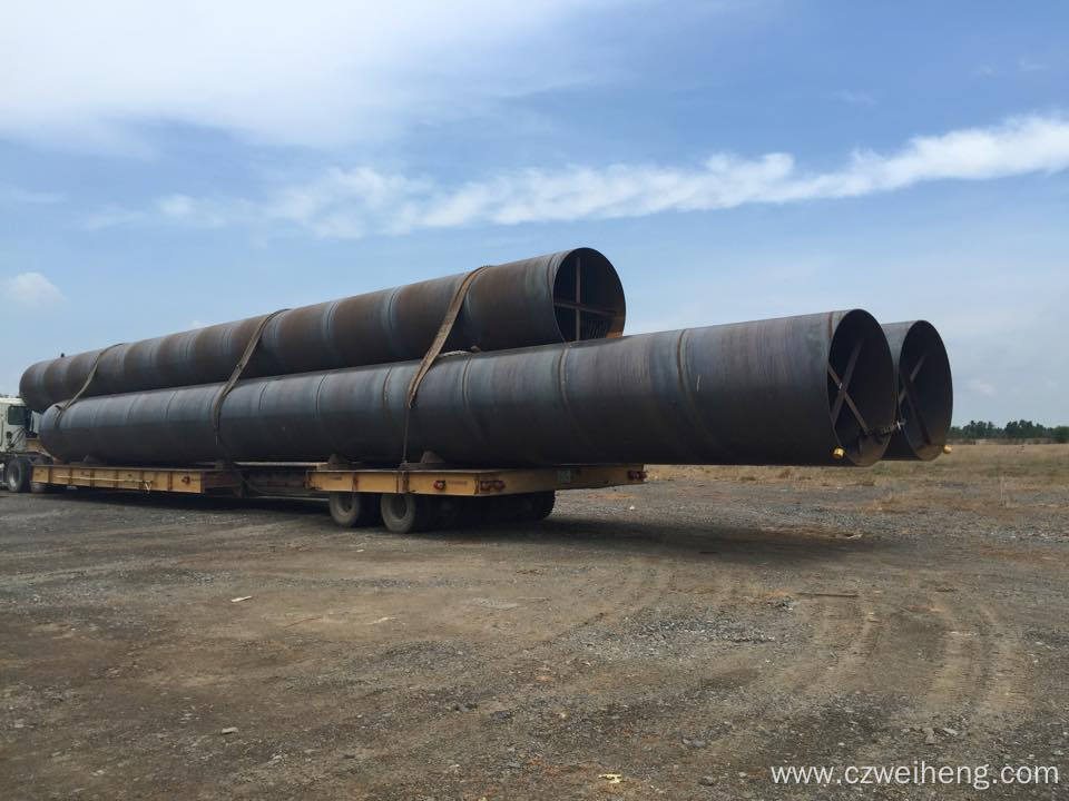 SSAW steel pipe API 5L GrB 1200mm galvanized