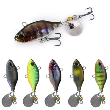 New Vib Metal Lure with Spinner Sinking Spinner Bait for Bass Fishing