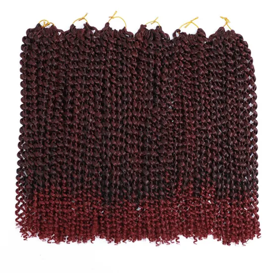Cheap Passion Twist Hair Ombre Crochet Braid Water Wave Synthetic Hair Extension Hair Accessories Braids