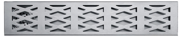 Shinning bathroom insect prevention cast iron china concrete long size floor drain