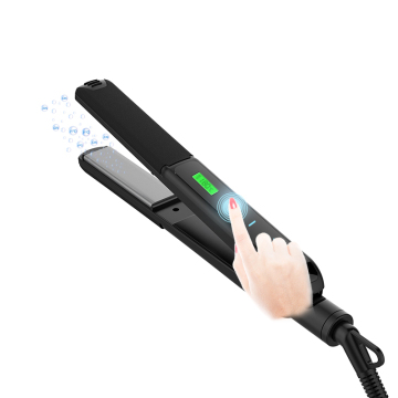 Ceramic LCD Flat Iron with Touch Control and Vibratory Feature for Private Label