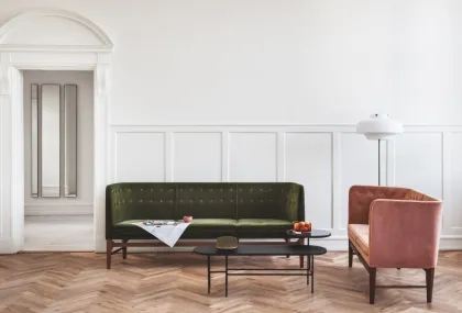 Minimalist Black wooden Top Metal Base Center table