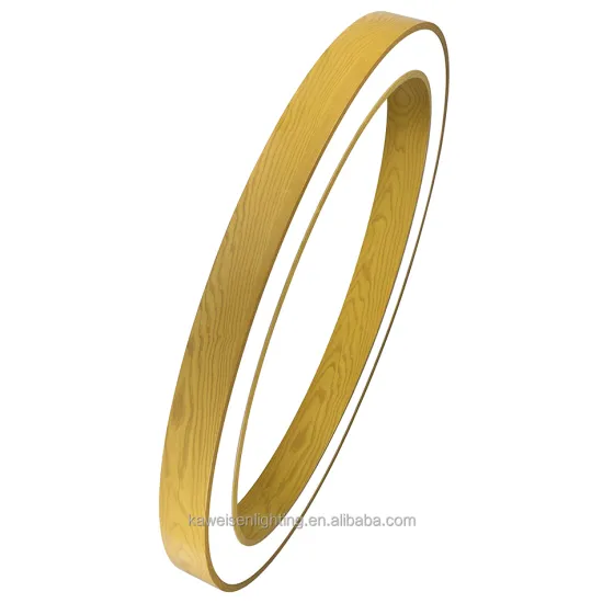 Vintage Circular Oval Loop Ceiling Lamp: 120x80cm Wooden Design LED Wall Mounted Ring Light (85~265V)