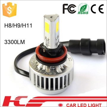 Super Brightness 3 Sides Chips 36W 3300LM A336 LED HeadLight H8 /H9/H11