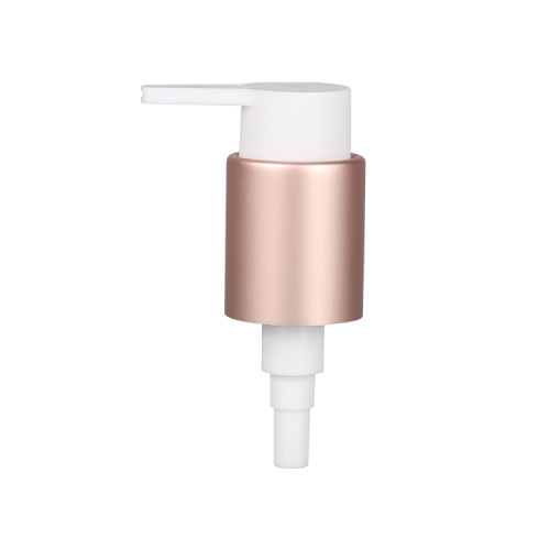 Tornillo de bomba de crema de loción de aluminio de boquilla de venta larga de boquilla de rosa caliente 24/410 22/410 con clip