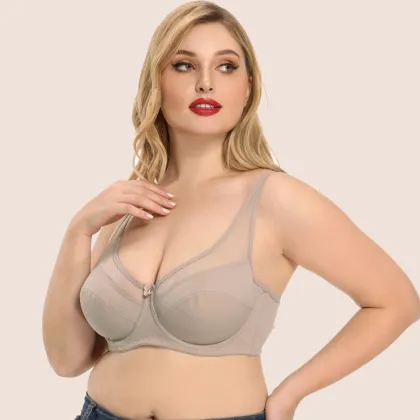 Full coverage underwire D-E-F cup bra