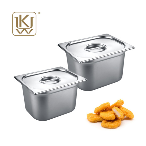 UKW Staliss Steel Gastronorm Food Pans avec couvercles