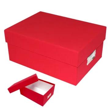 Red Folder Storage Document File Paper Box