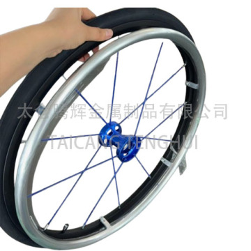 Roda traseira colorida para cadeira de rodas