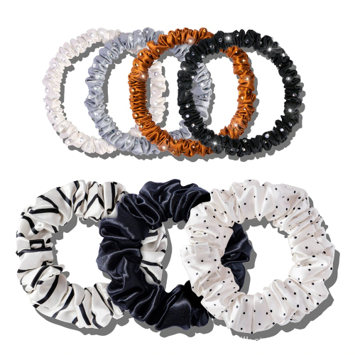 New Arrival Custom 100% Pure Silk Scrunchies