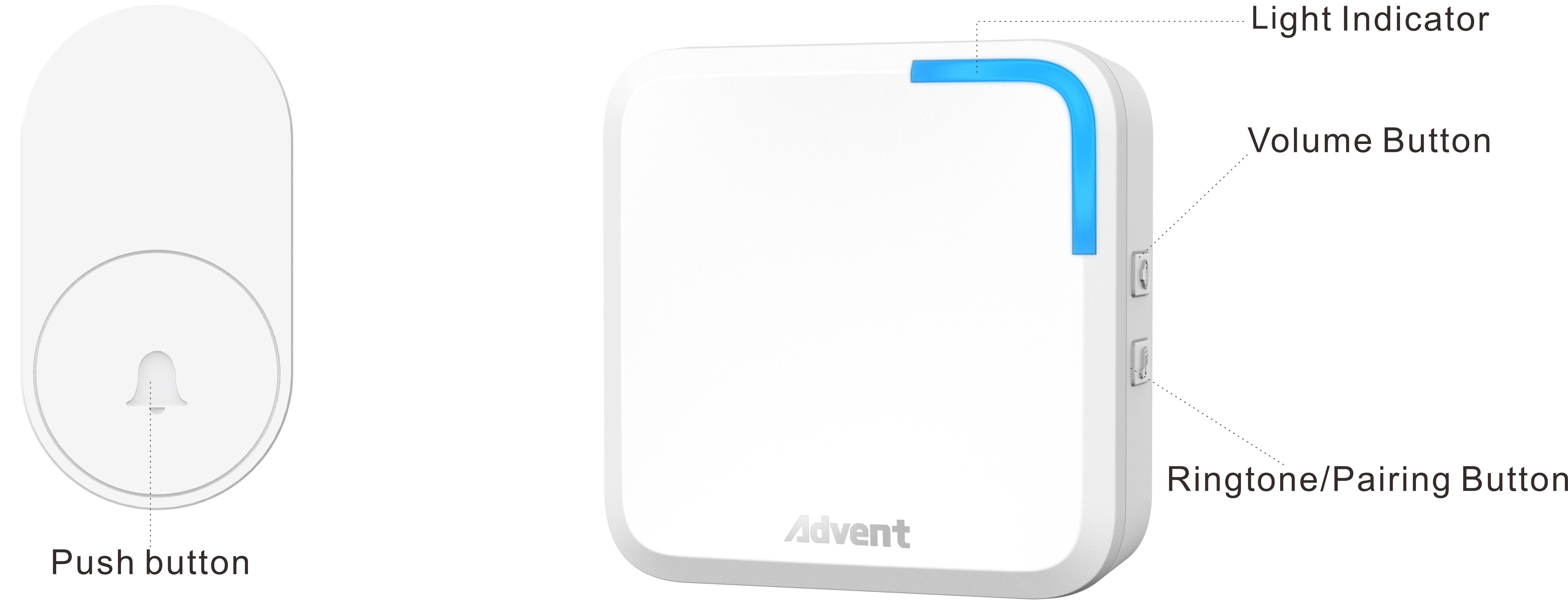 FLP-W1904,kinetic wireless doorbell