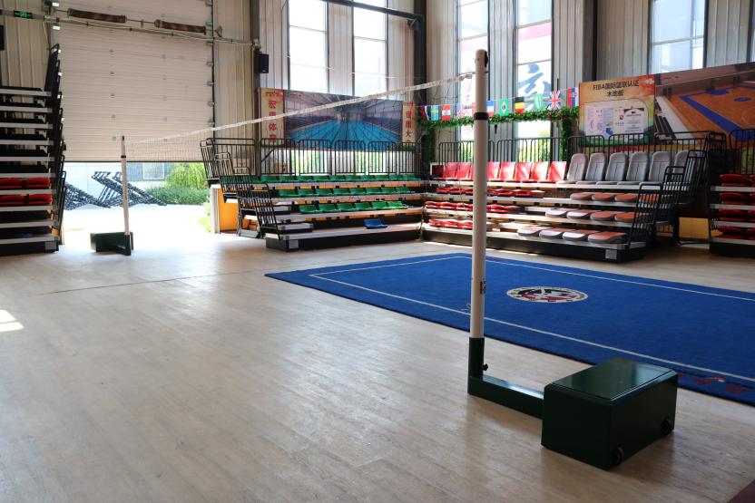 Aluminum alloy spring movable volleyball post