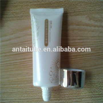 White Oval Flat PE Soft Packaging Tube For Body Lotion 120ml