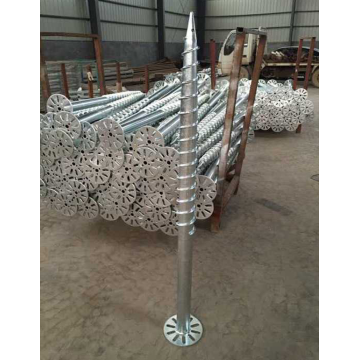 Galvanized Construction Ground Screw With Flange