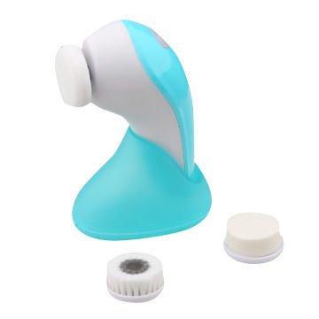Facial scrubber with IPX6 water-resistant