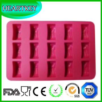Novelty 12-Square Soft Silicone Ice Cube Tray Ice Maker Jelly Pudding Mould