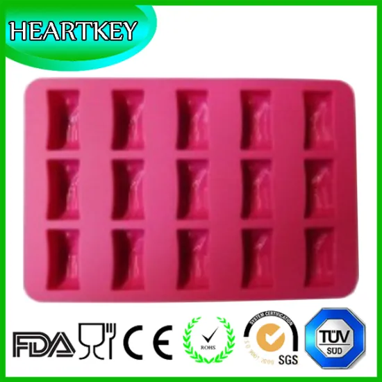 Novelty 12-Square Soft Silicone Ice Cube Tray Ice Maker Jelly Pudding Mould