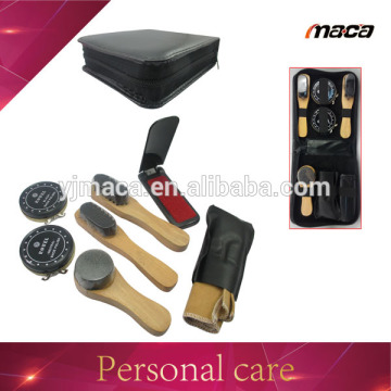 Popular long handle brush 7pcs shoe care shoe polish sponge