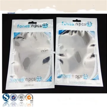 colorful three side sealed vacuum bag with clear window