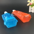 470ml collapsible flat bottom bottle shaped beverage bag