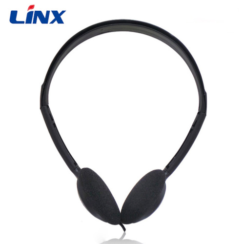 Headset Headphone Stereo Sekali Pakai yang Digunakan Penerbangan