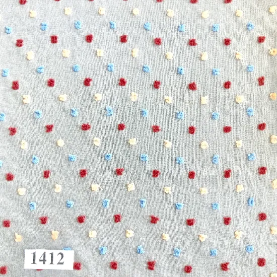 Polyester Fabric With Colored Dots