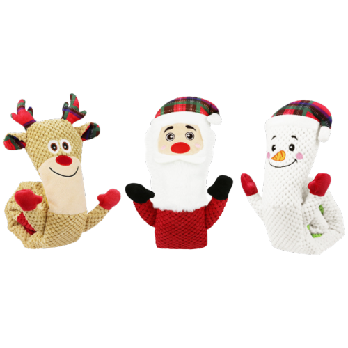 Christmas Squeaky Dog Toys, Plush Dog Toys, Interactive Dog Puzzle Toys, Interactive Plush Dog Chew Toys