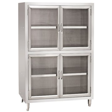 Stainless Steel Commercial Dish Cabinet - Heavy Duty Restaurant Storage Cabinet