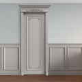High-end lacquered solid wood HTQ-9032 door
