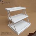 Supermarket bahan logam Multilayer Counter Display Stand