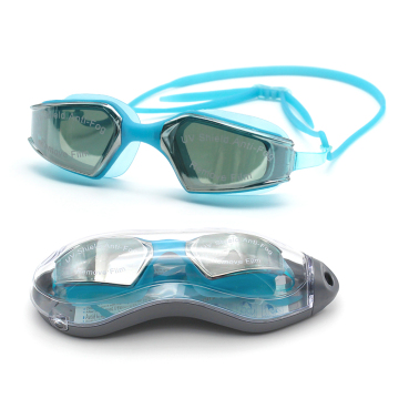Unisex Adult Electroplated Silicone Anti-Fog Swimming Goggles