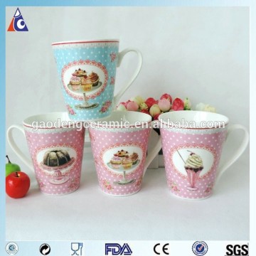 250ml bone china desert pink cup
