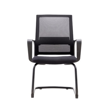Modern High-Back Black Mesh Office Chair with Bow Design for Comfort in Meeting Rooms and Conference Settings