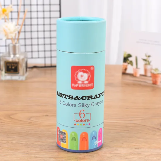 Empty Round Box Custom Paper Tube for Crayon