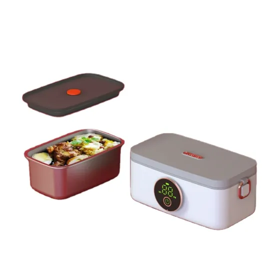 Portable Electric Heating Lunch Box with Wireless USB Recharging and Free-Water Functionality - 16000mAh, 1L Capacity Food Warmer