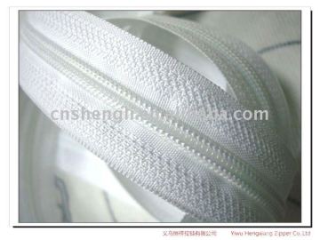 5# white long chain nylon zipper