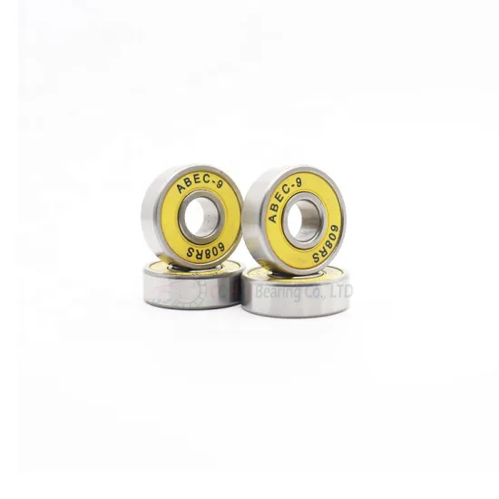 CQHZJ Miniature Tool Shaft Yellow Black Sealed 608-2RS Deep Groove Ball Bearing
