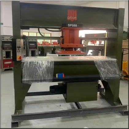 Reconditioned Atom Travelling Head Shoe Die Cutting Machine